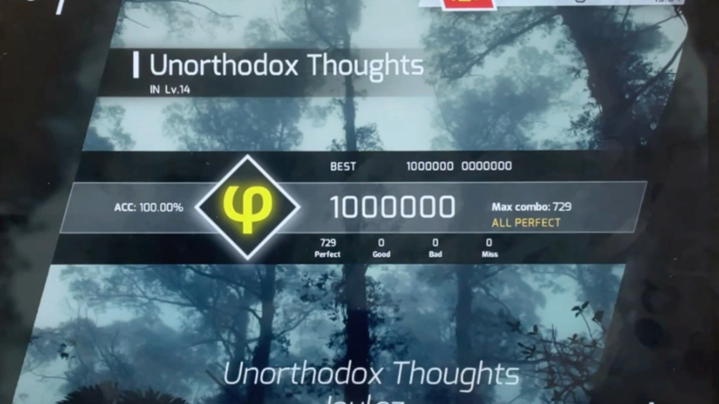 [Phigros]新曲 Unorthodox Thoughts（IN.14）满分ALL PERFECT手元 缩略图