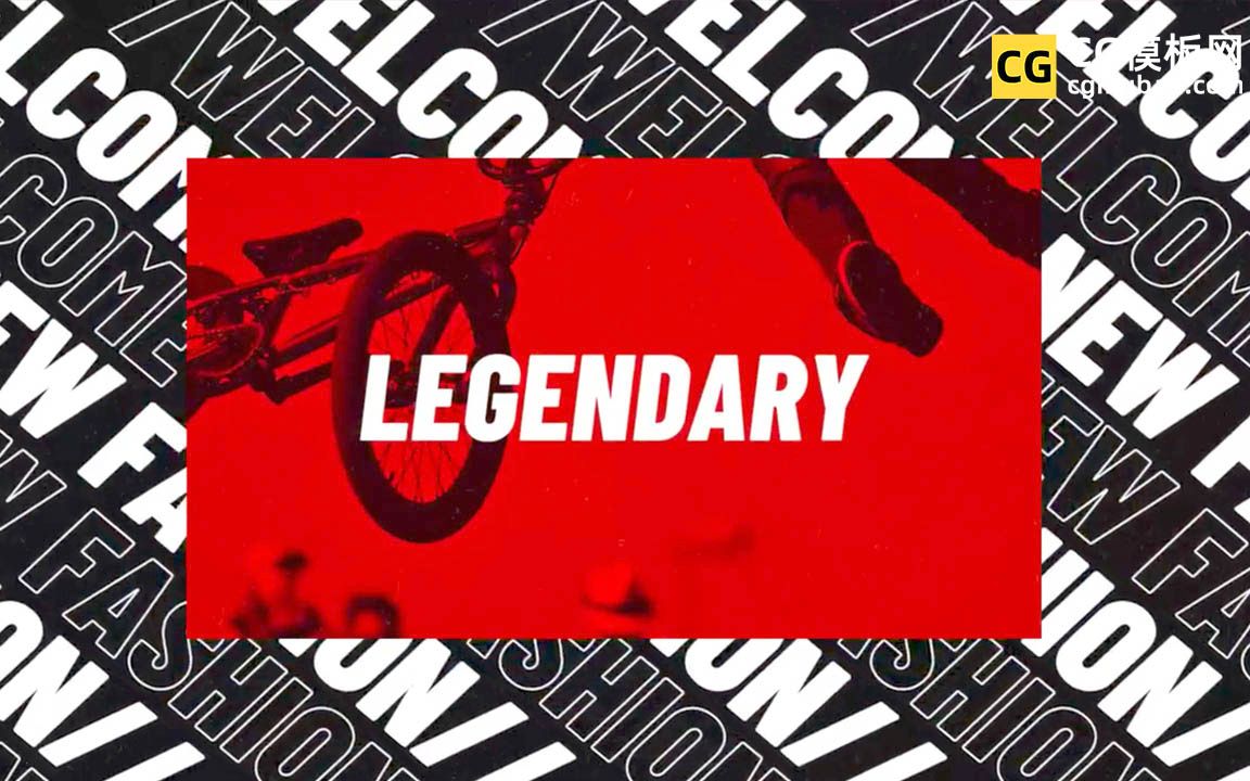 PR快闪卡点片头模板 含音乐 Dynamic潮流时尚现代节奏开场PR模板