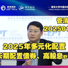 2025/01/13 管清友：低利率时代下，债券、高股息ETF值得长期配置