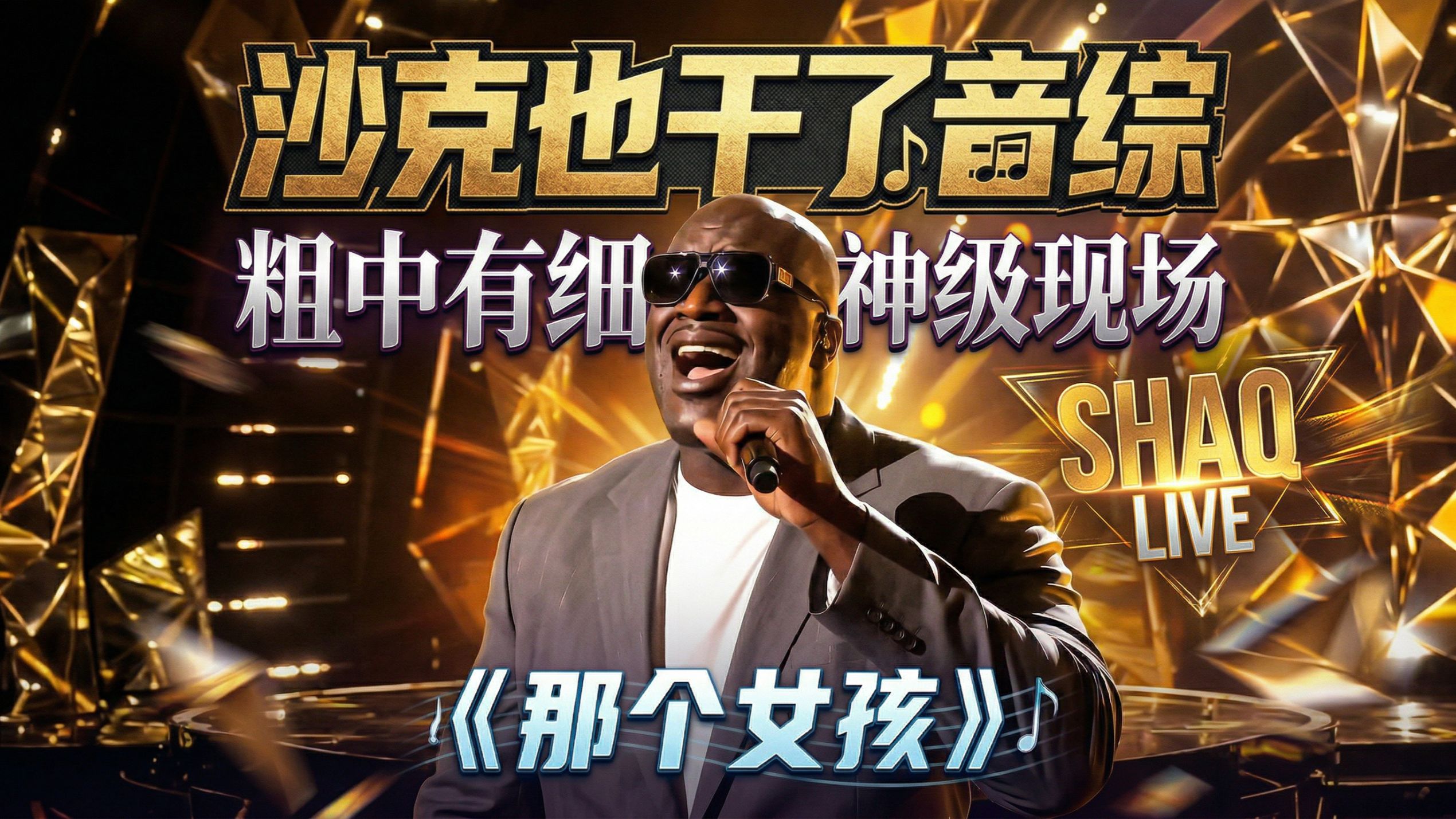 大鲨鱼奥尼尔陶氏情歌开口脆 沙克音综翻唱《那个女孩》Live纯享