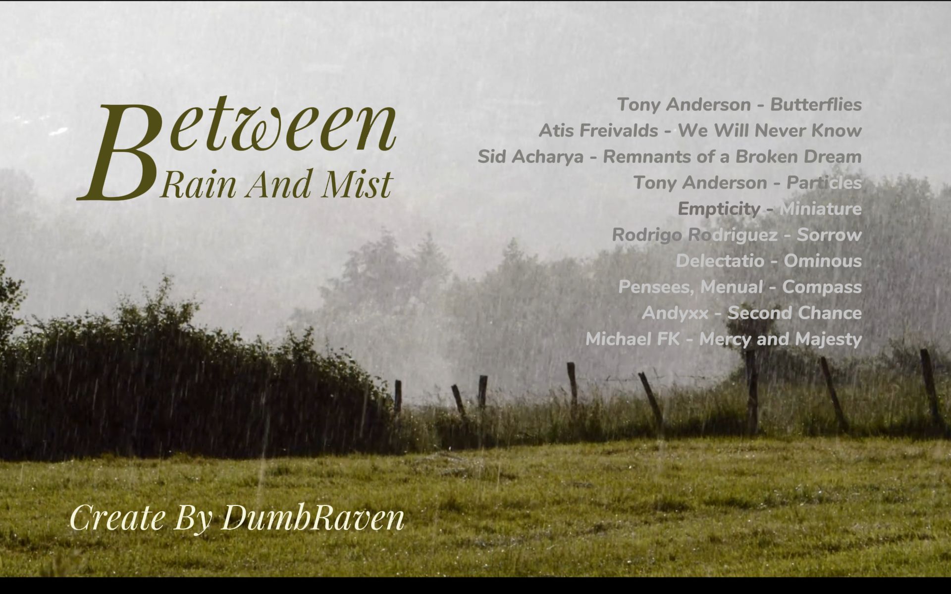 𝙋𝙡𝙖𝙮𝙡𝙞𝙨𝙩·徘徊在🌫️雾霭与🌧️雨幕之间的草场 | 放松/平静/环境音 | 🎧 Classical/Romantic Beats🎧