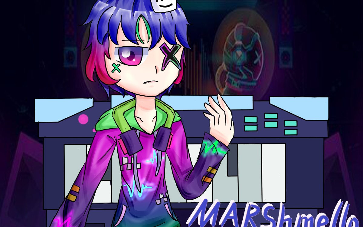 【板绘/滚动的天空】alone-marshmello