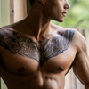 性感纹身肌肉男