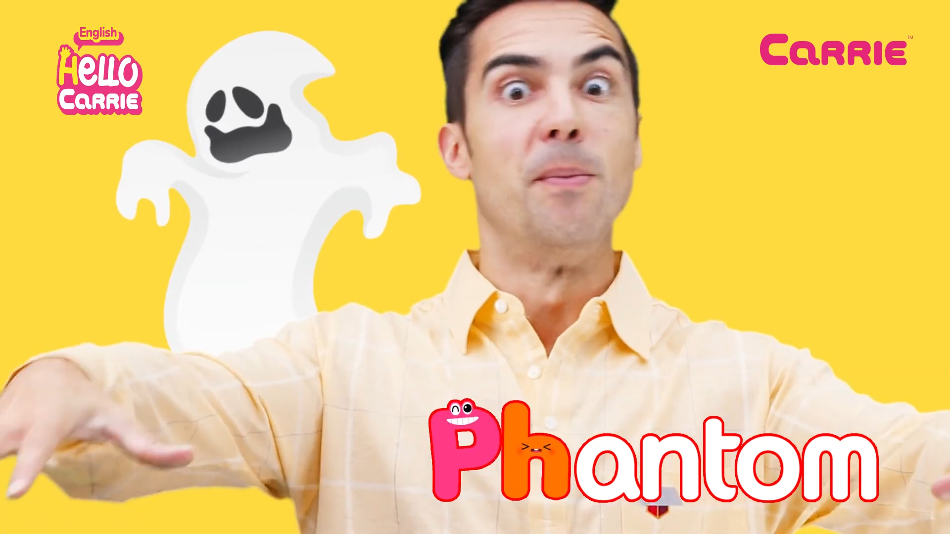 33【自然拼读唱起来】词根-PH自然拼读歌Phonics Song Alphabet Song（英语启蒙儿童英语歌曲启蒙少儿英文学习hello carrie）