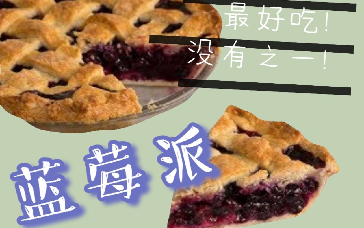 ❤最好吃的蓝莓派!没有之一!还不快点进来看看!【The BEST Blueberry Pie】蓝莓蛋糕/蓝莓派/蓝莓~蛋糕~烘培哔哩哔哩bilibili