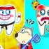 沃尔夫动画：正确用牙，该如何让牙齿变强壮，快跟沃夫来学习吧