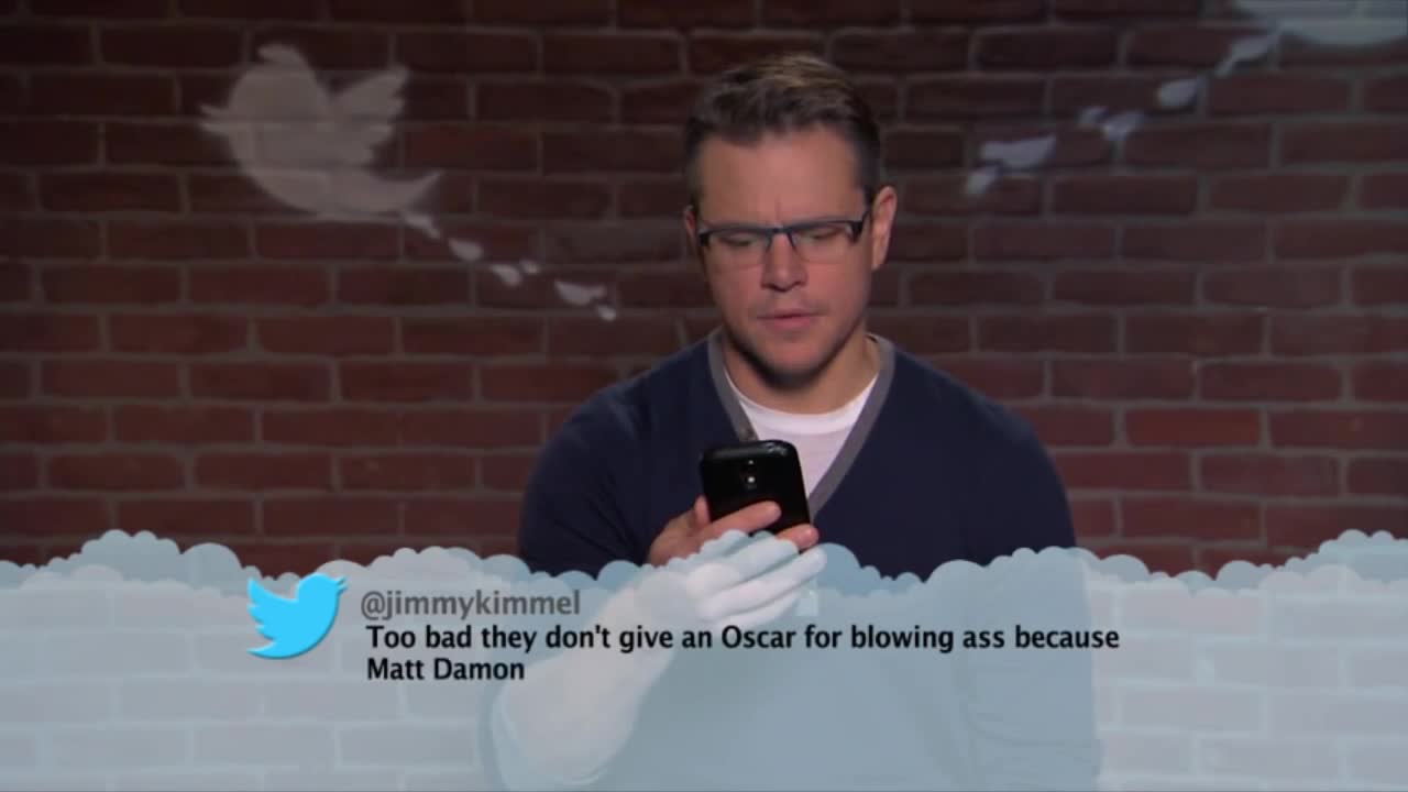 matt damon meantweets