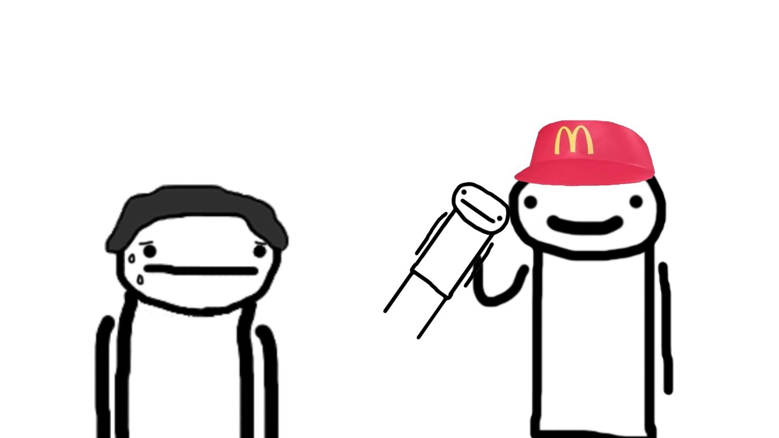 你们走进一家人类专卖店，不巧你是个素食主义者……