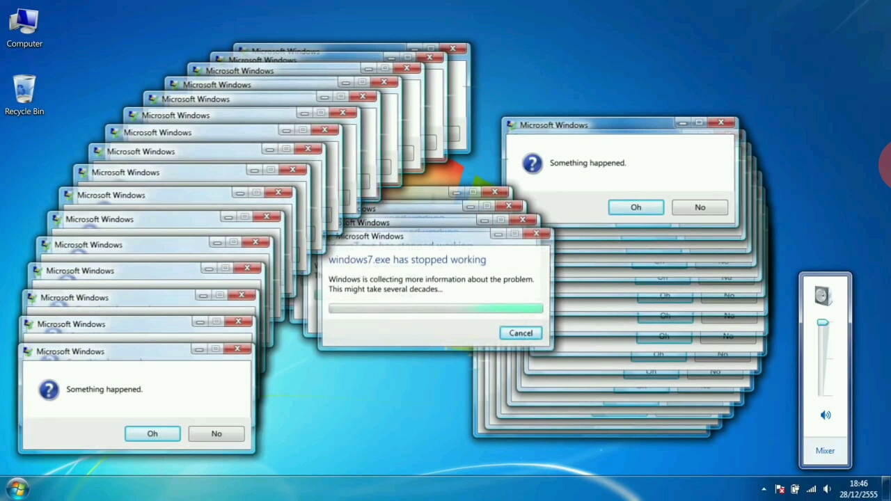 Windows 7 red zone_哔哩哔哩_bilibili