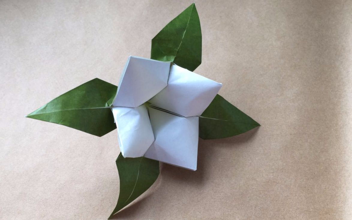 【折纸教程】15cm,花叶兼得,简单好看的入门作品在这里!