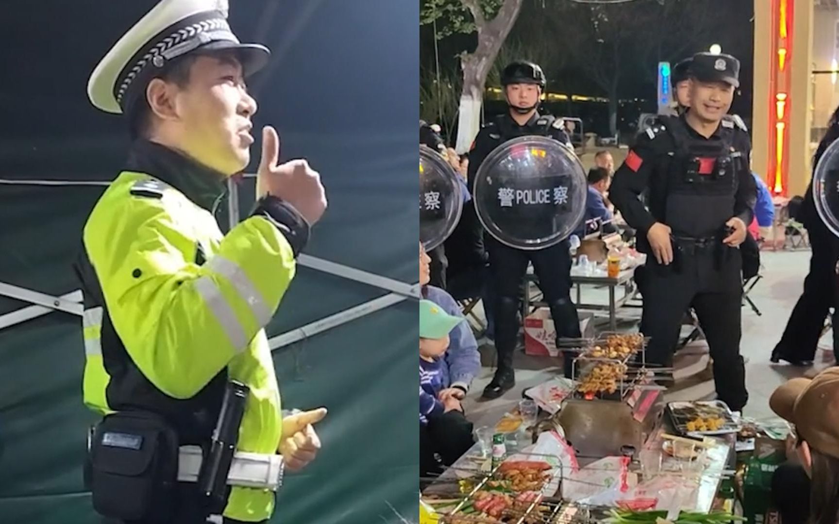 淄博烧烤火出圈，民警交警纷纷上街巡逻喊话，言语间安全感满满 Bilibili B站 无水印视频解析——6li6在线工具箱