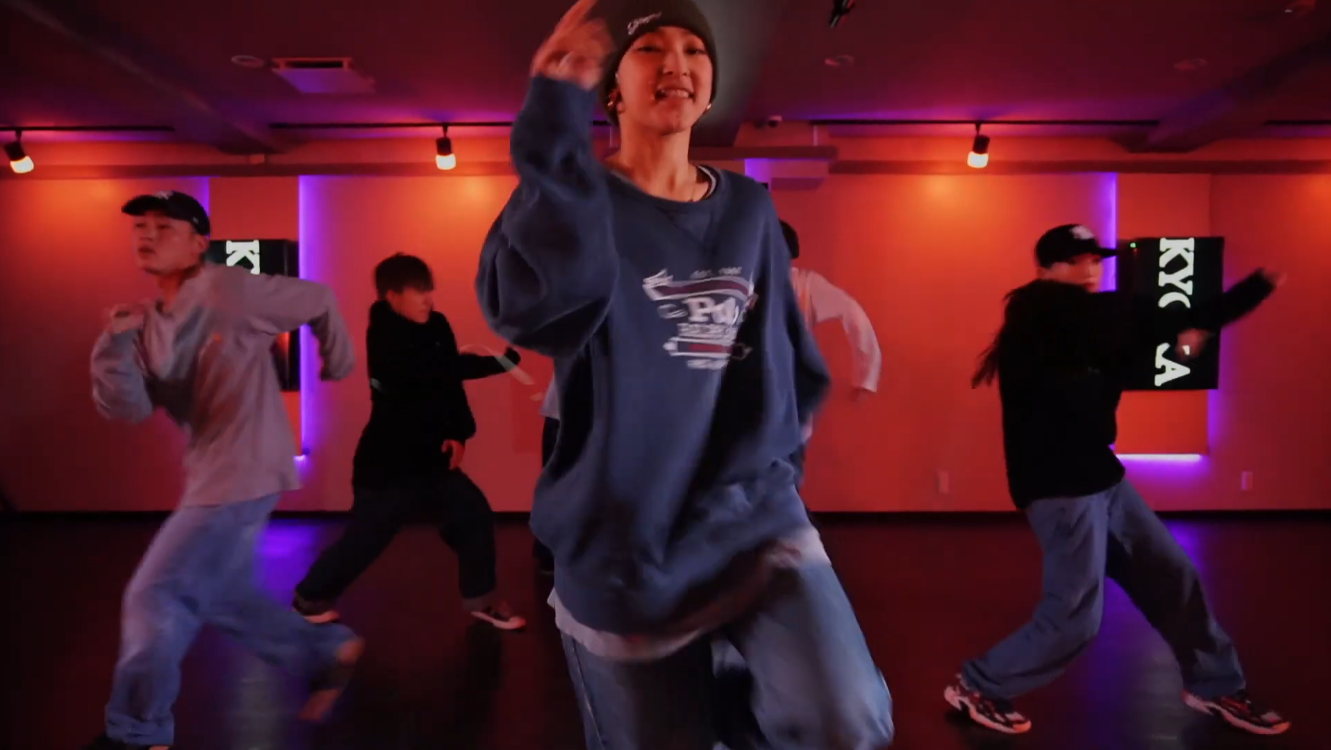 【hiphop嘻哈街舞】日本女神kyoka两段alleyoop舞蹈室的教学舞段