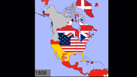 【历史地图】北美洲各国国旗变化与版图变迁