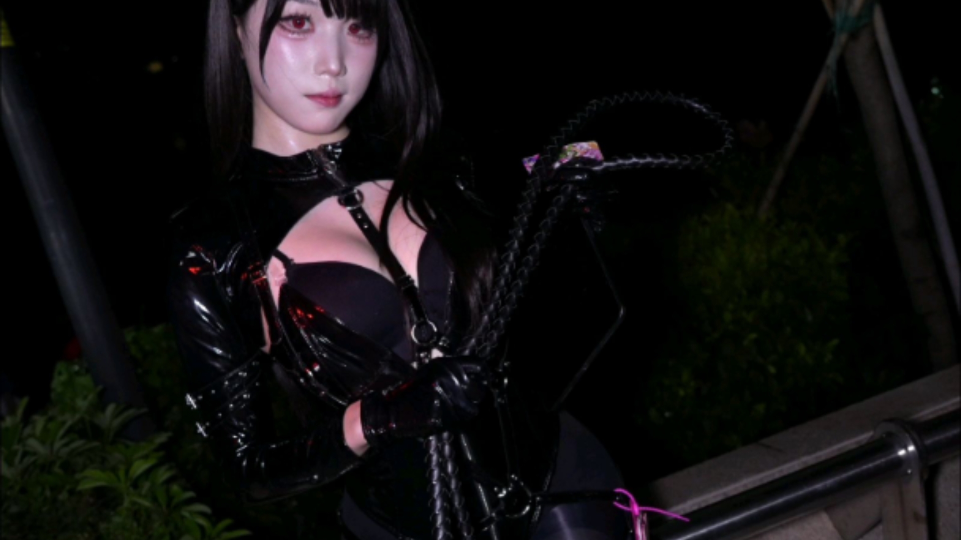 [Sexy Black Leather Clothes] - Very Thick Leather Whip, Beyblade Files Azure Files Cos