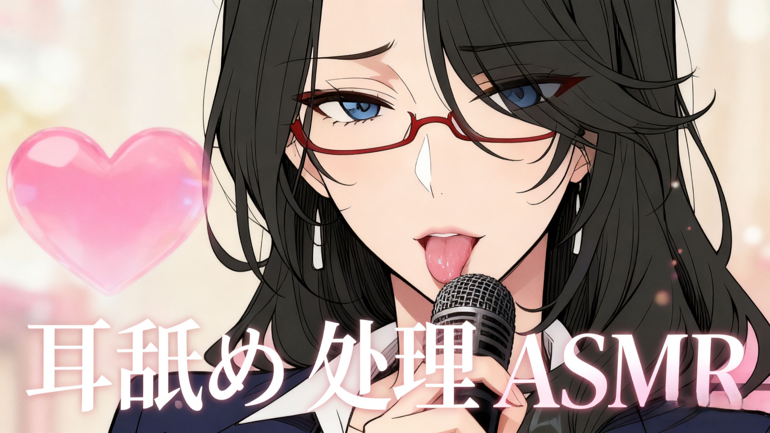 【ASMR】❤️浓湿口水舐め×起伏轻喘甜耳❤️