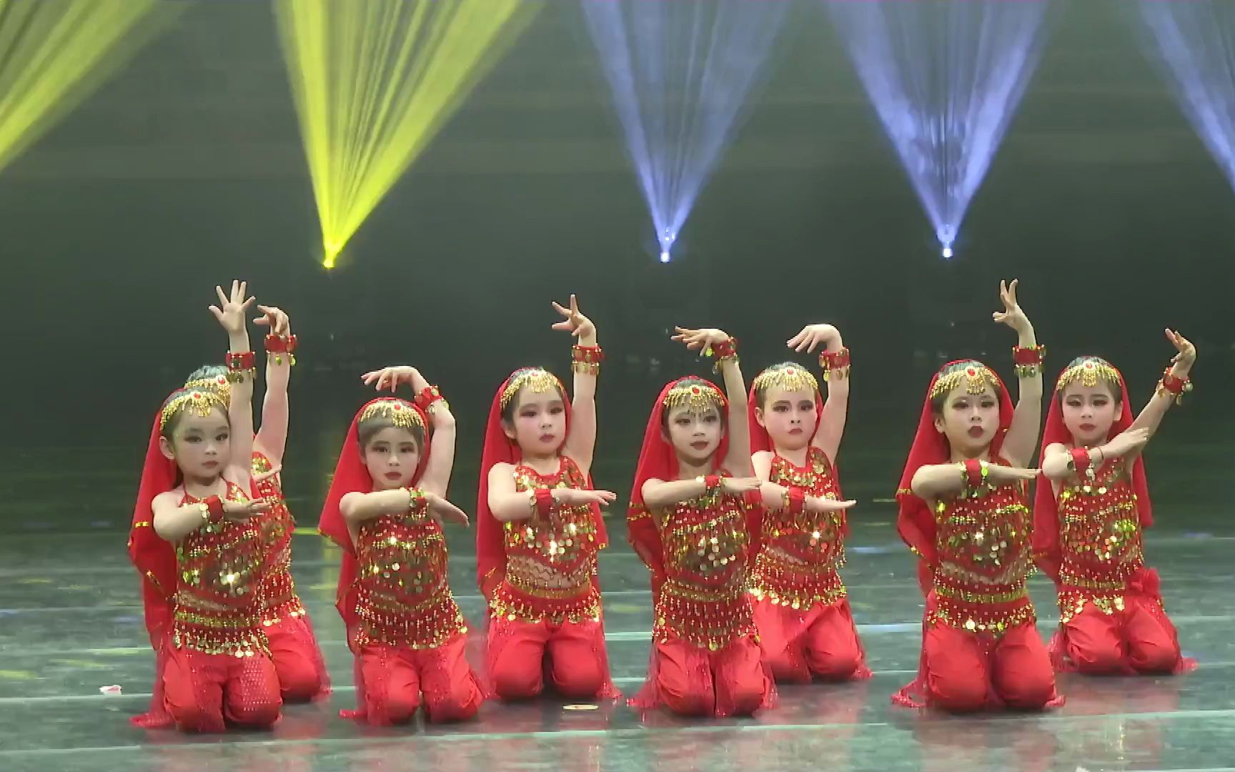 新款六一儿童肚皮舞演出套装亮点幼儿园印度舞练习少儿舞台表演服-阿里巴巴