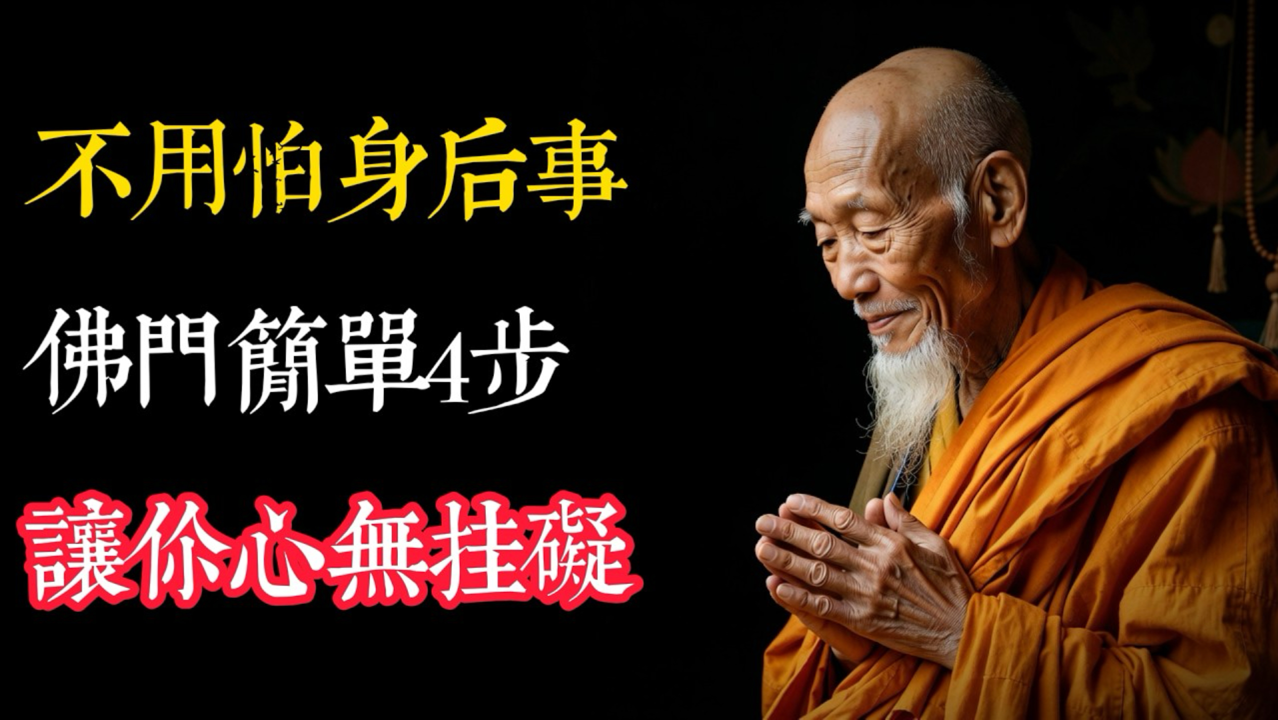 不用怕身后事！佛门简单4步，让你心无挂碍，也让子女放心