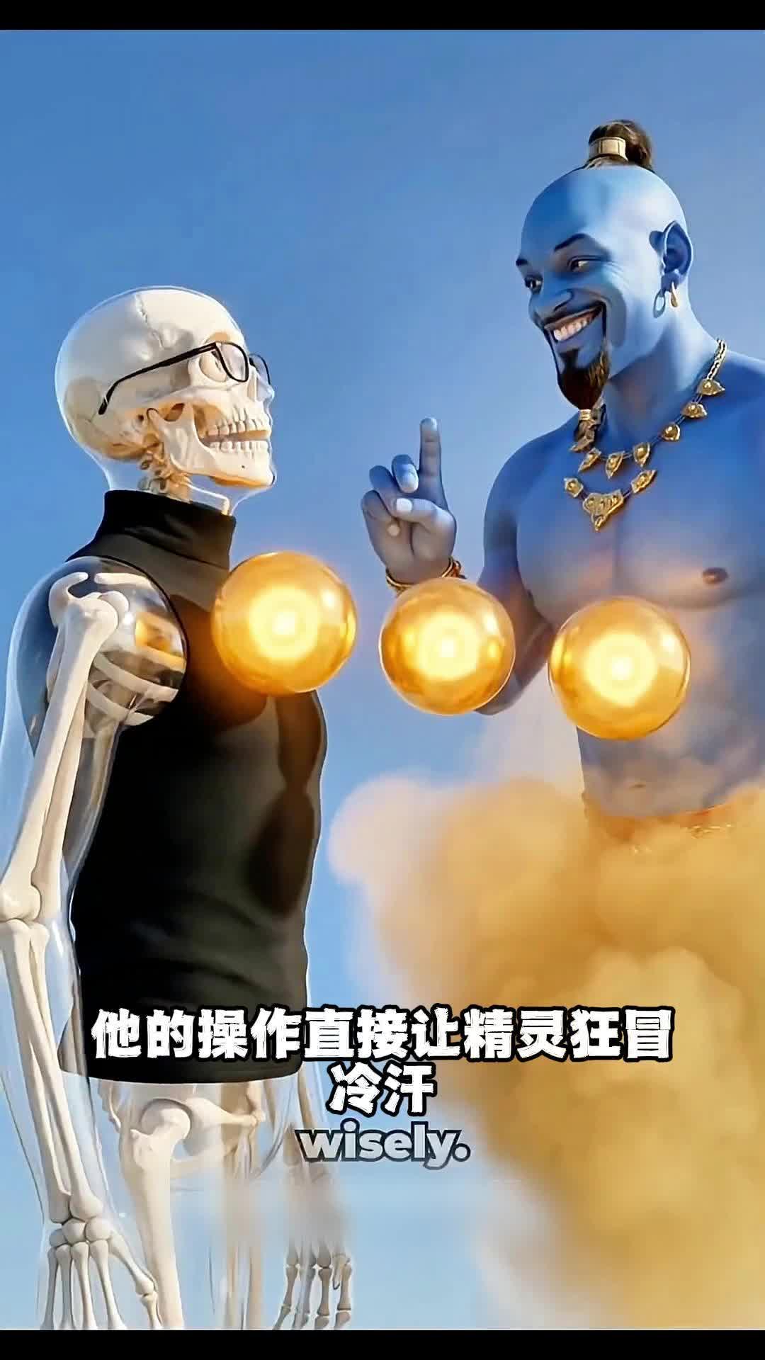 当智商三百的顶级天才捡到阿拉丁神灯，他的操作直接让精灵冒冷汗
