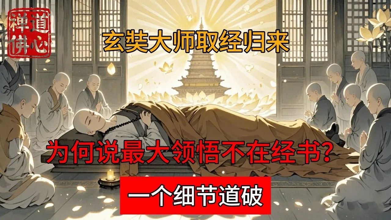 玄奘大師取經歸來，為何說最大領悟不在經書？一個細節道破！ #佛教 #禪學 #禪道 #修心修行 #禪道佛心 #禪悟人生 #南無阿彌陀佛
