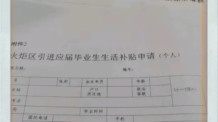 申请毕业生补贴