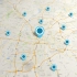 AE模板-5套地图坐标阵列分布图地图定位方位标注模板打仗围剿军事打击标注地点图城市规划地图