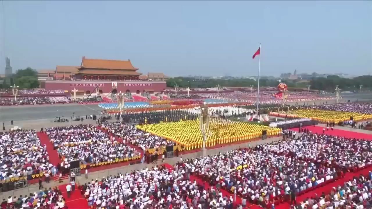 China marks the 70th anniversary of its founding with military parade
