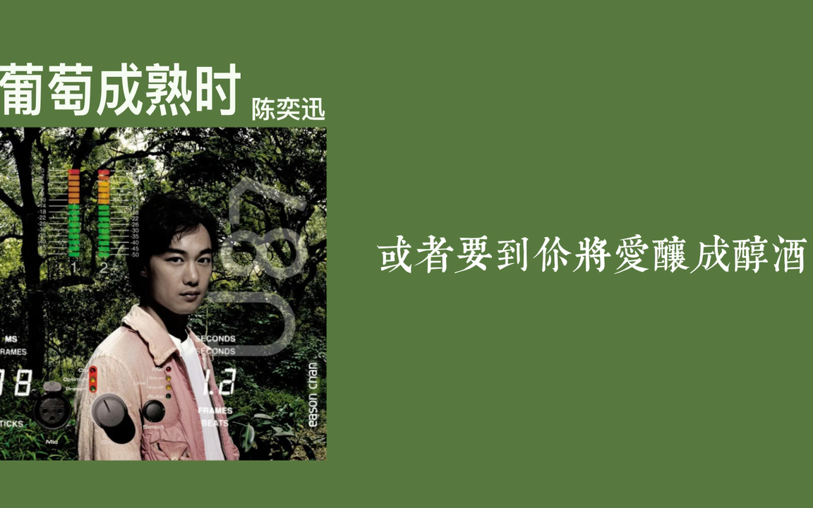 【陈奕迅】葡萄成熟时 去伴奏纯人声