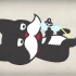 【广告】夏目漱石《我是猫》动画广告【3P】【朝日新闻】