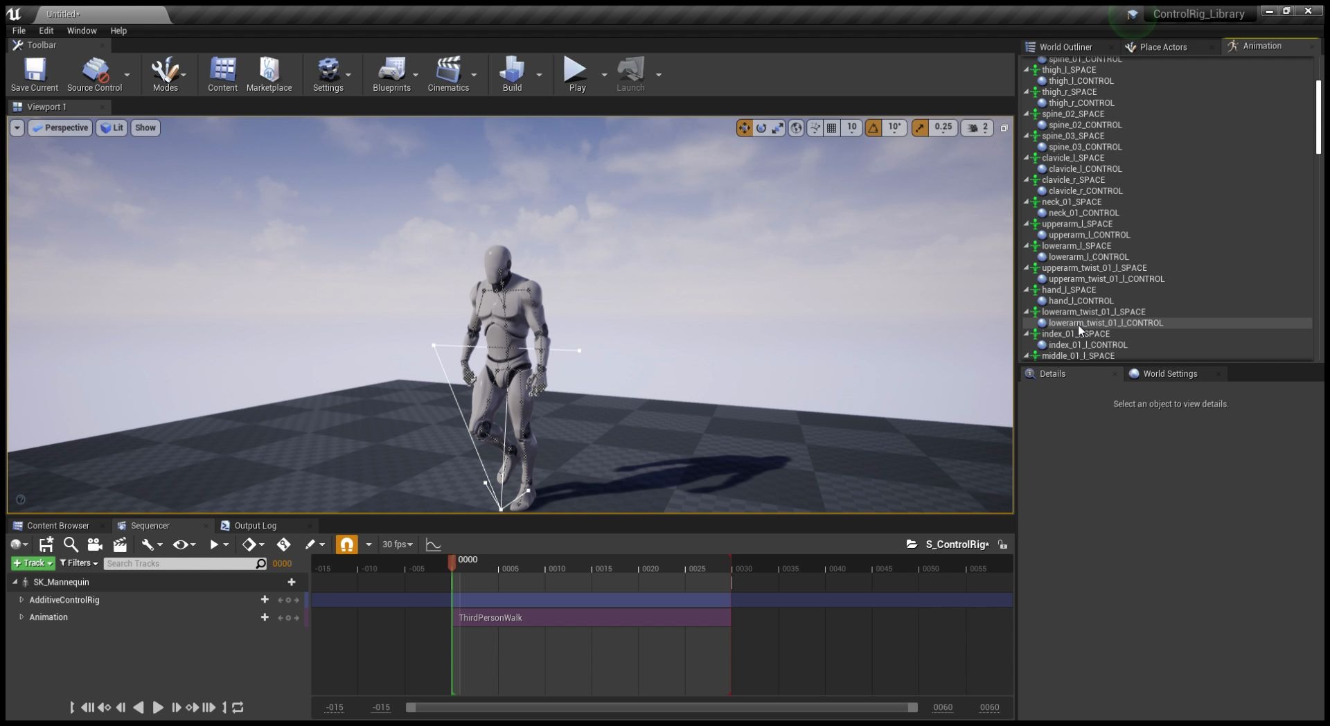 UE4 Control Rig 使用ue4自带的AdditiveControlRig来处理动画文件_哔哩哔哩_bilibili