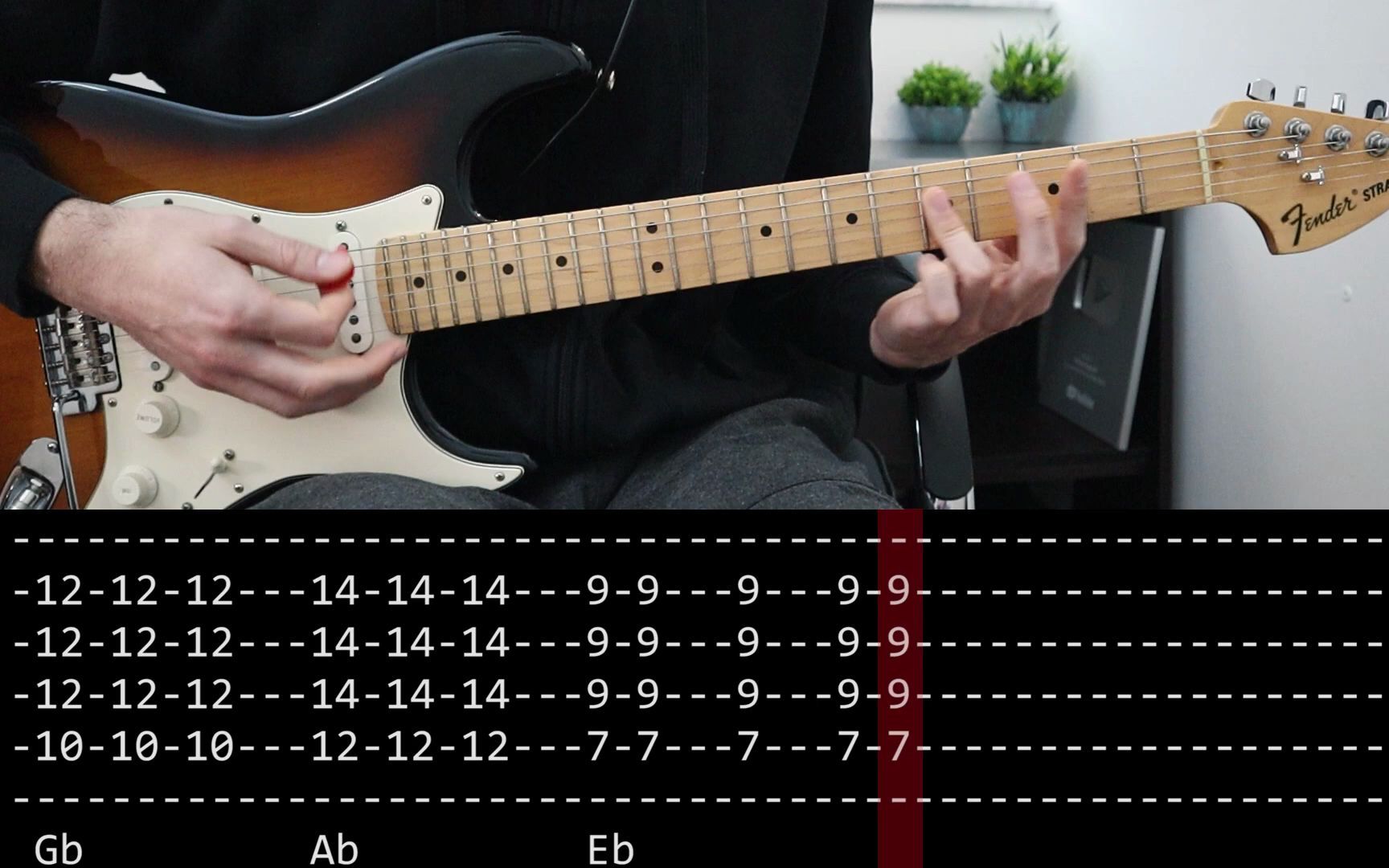 Red Hot Chili Peppers Black Summer (Guitar lesson with TAB)_哔哩哔哩_bilibili
