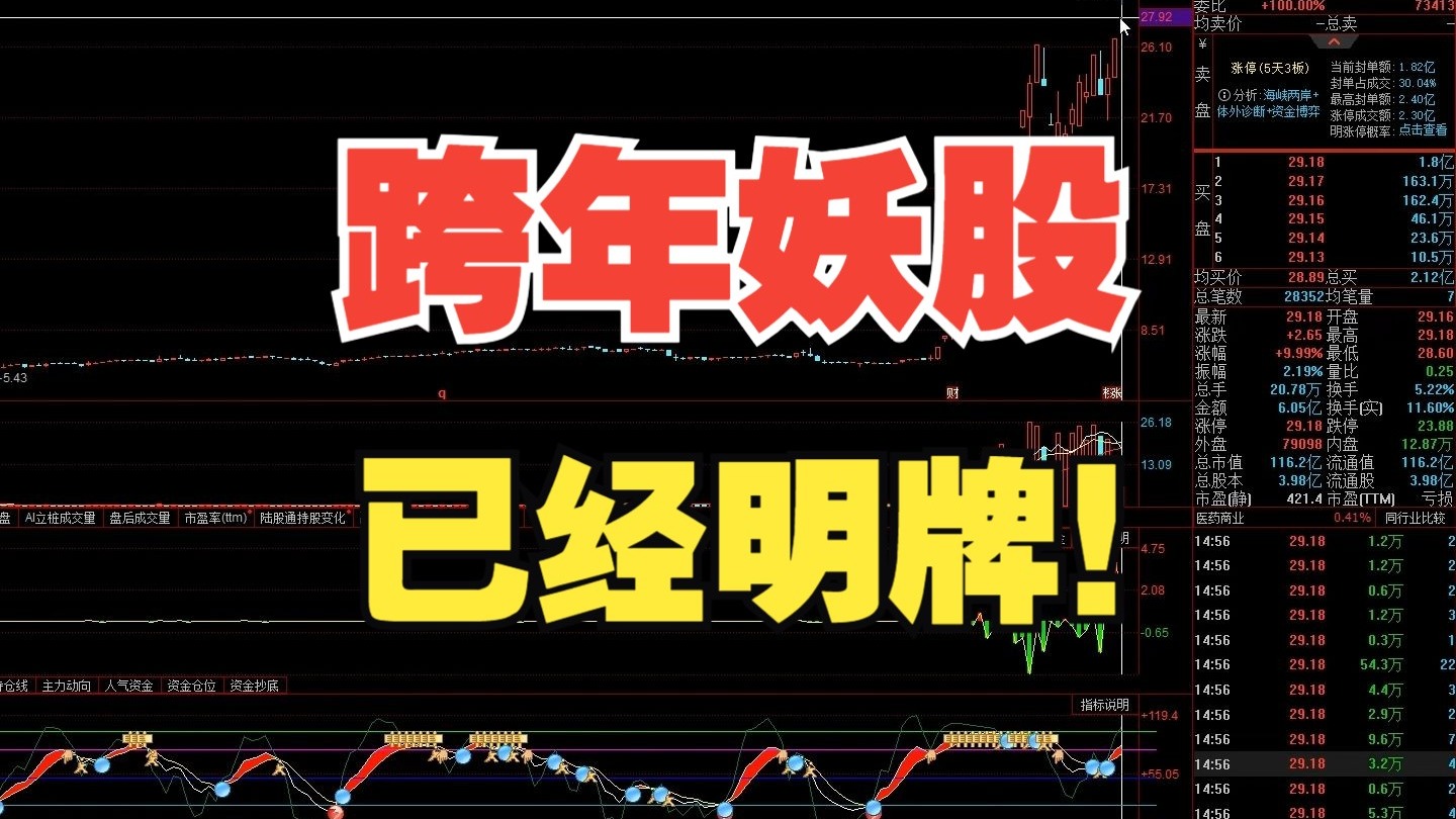 跨年妖股，已经明牌！主线已明，继续低吸！