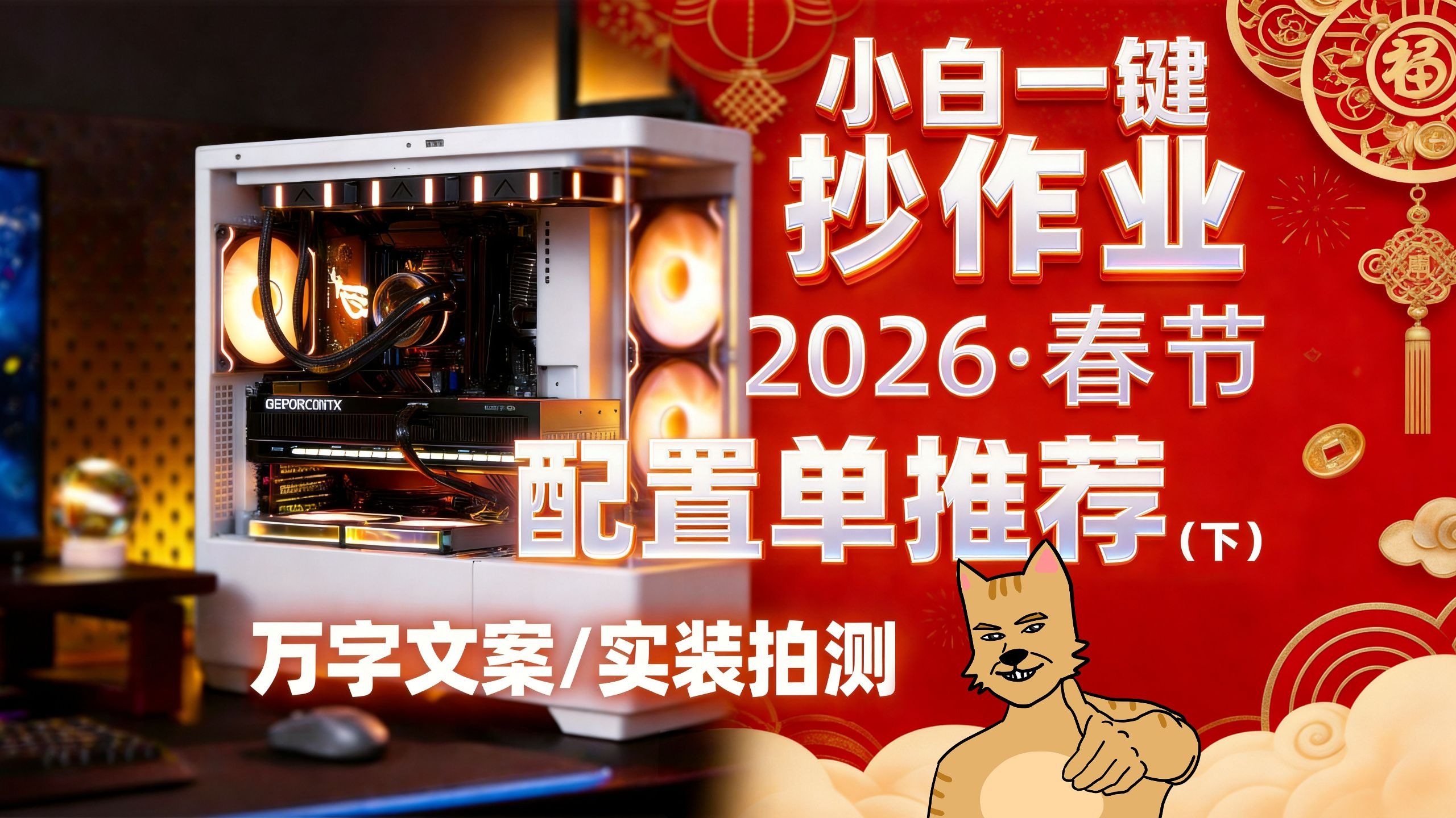 【2026年2月配置单推荐下】拒绝智商税！超详细实测攻略，12套配置覆盖全预算，小白必看！