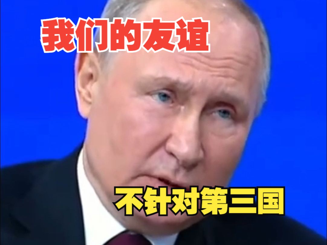 普京：俄中不会建立联盟，我们的友谊不针对第三国