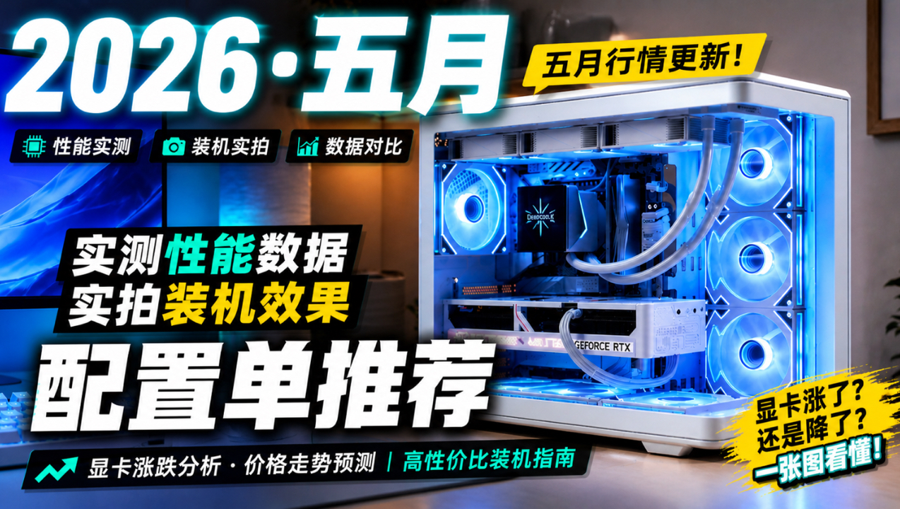 【2026年5月配置单推荐】爆肝一个月！从性价比到最新旗舰，精心整理12套刀刃配置，外观、游戏、生产力全方位解析，你需要的全都有！！！