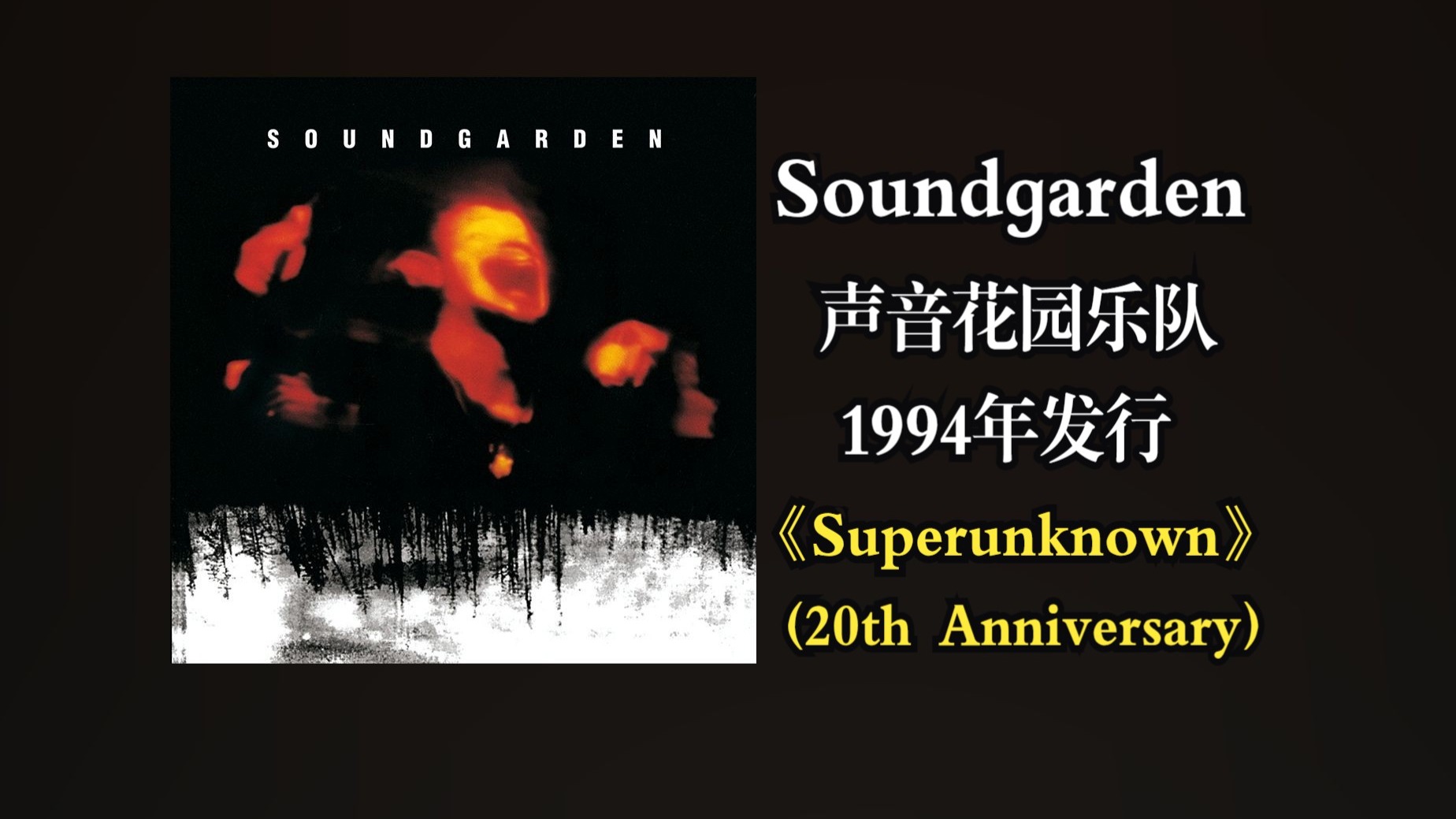 【音质修复增强】Soundgarden/声音花园乐队《Superunknown (20th Anniversary)》专辑1994年发行，被公认为乐队的巅峰之作