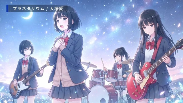 大塚愛『プラネタリウム』をバンドカバー - 電脳高校軽音楽部