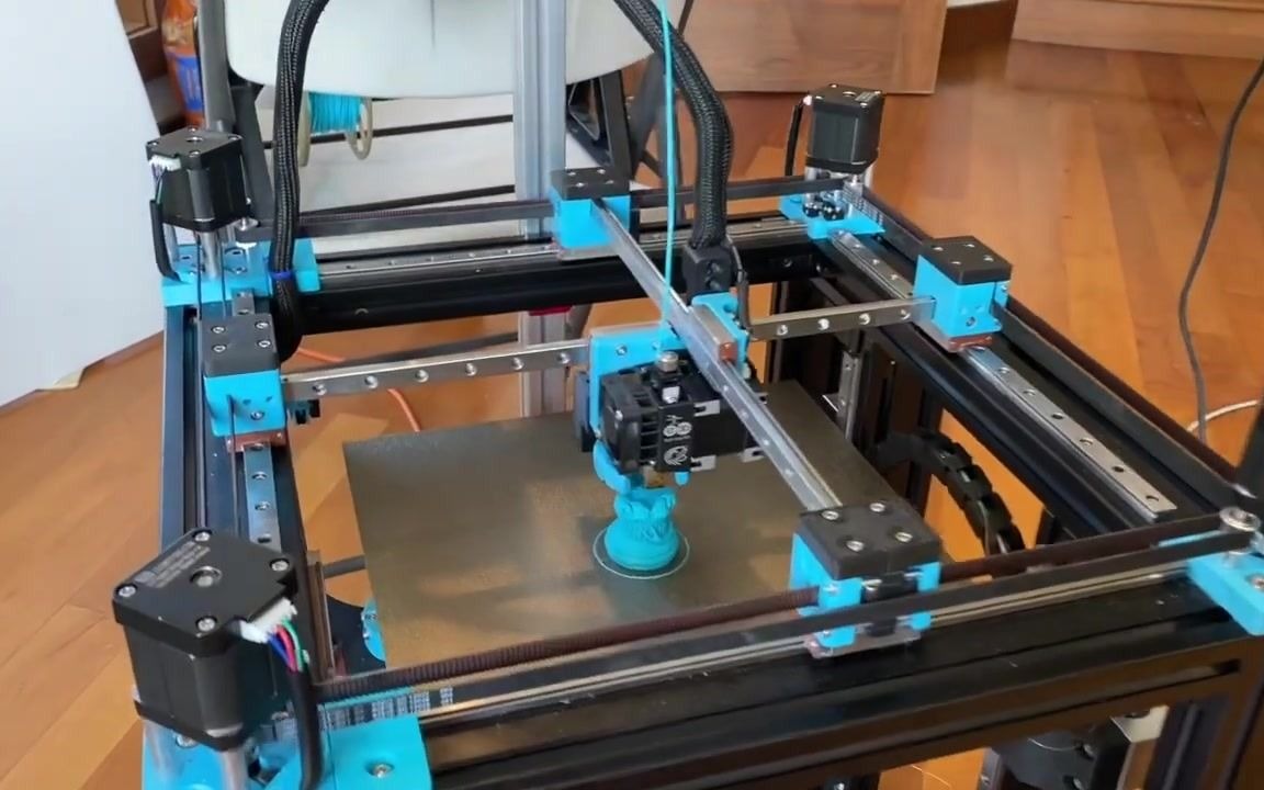 【搬运】CroXY Crossed交叉线性滑轨龙门式3D打印机 CroXY Crossed Gantry 3D Printer_哔哩哔哩
