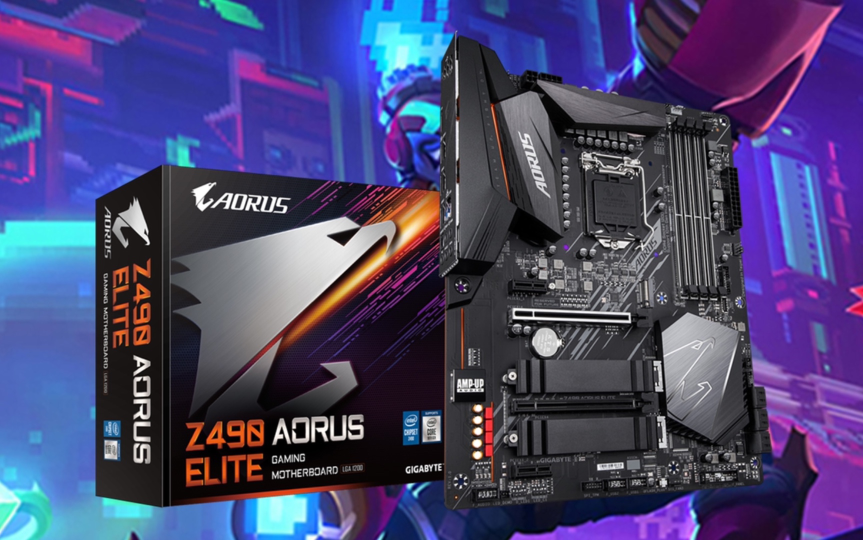 技嘉z490aoruselite主板展示演示