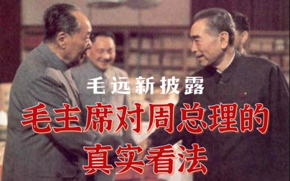 毛远新披露：毛主席对周总理的真实看法！