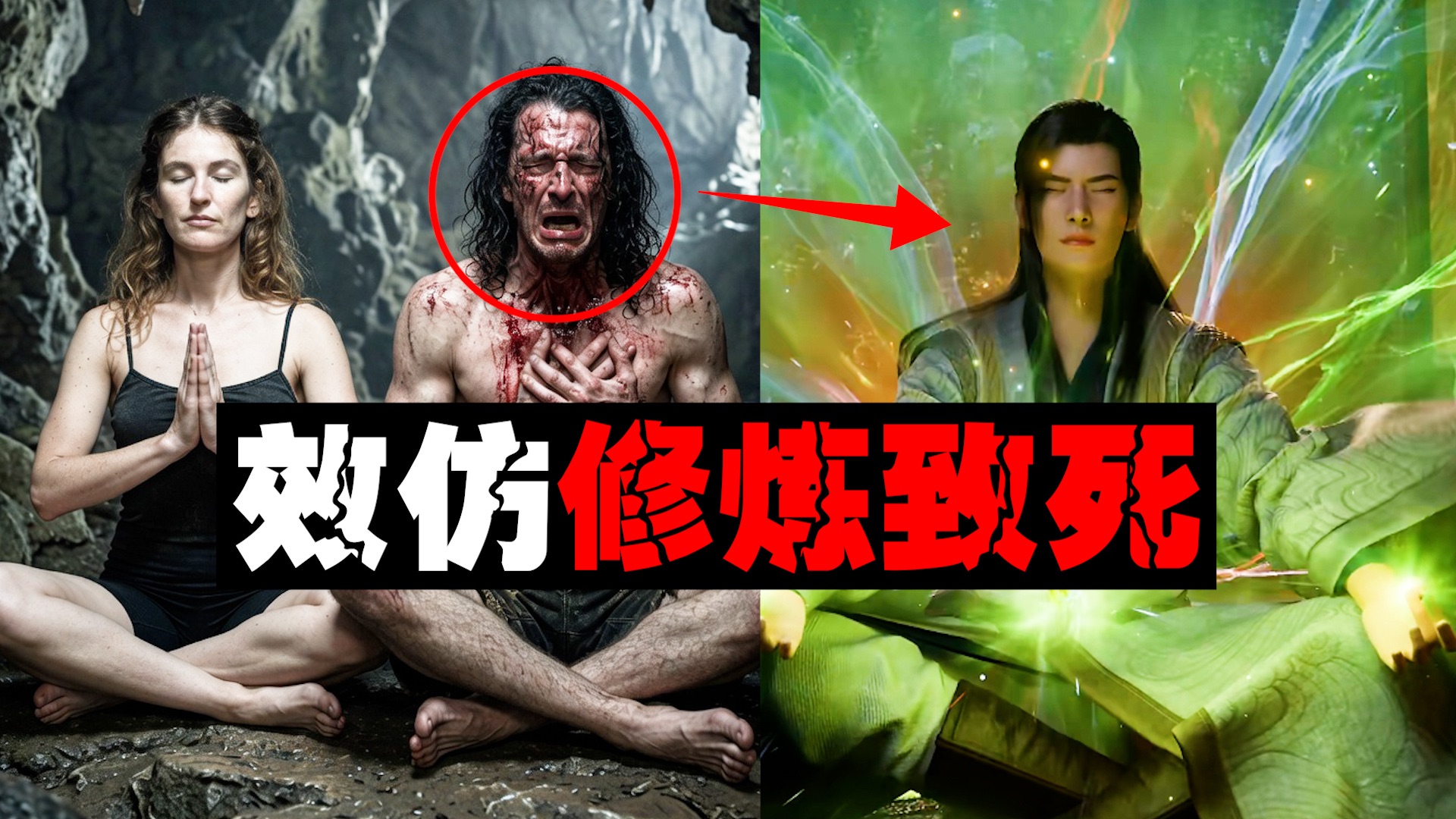 【邪修致死】男女效仿凡人修仙，野洞静修细菌感染被活活熬死。【凡人官方二创大会】