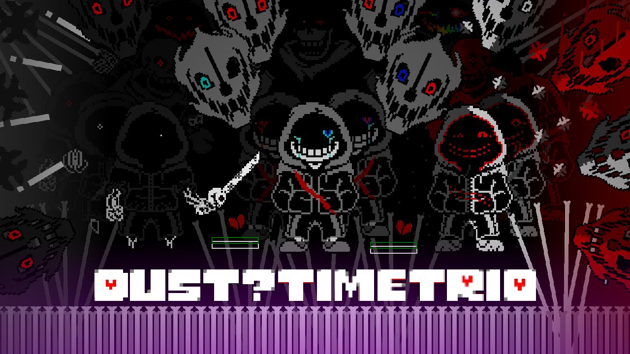 [愚人节特辑] BossHim的黑历史 (dust? time trio) phase 1-5 全阶段完整版展示 | UndertaleAU