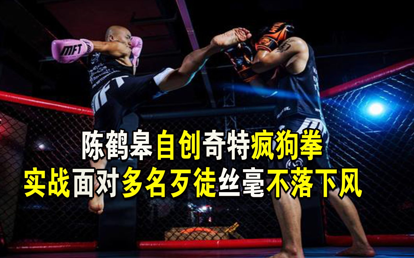 陈鹤皋自创奇特疯狗拳实战面对多名歹徒丝毫不落下风1v3重伤歹徒