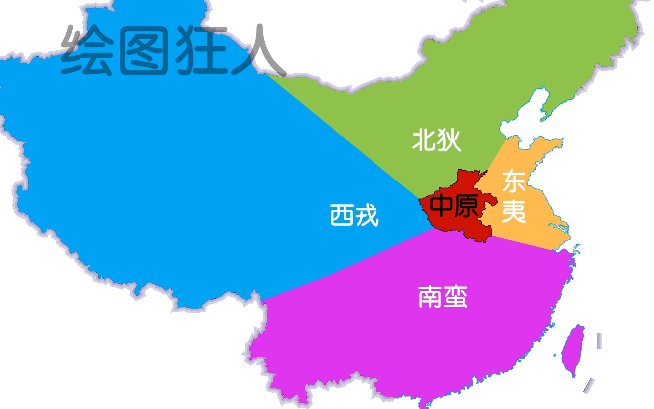 各省人眼中的中国地图