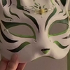教你从化妆舞会脱颖而出！手工绿色花纹碎饰面具