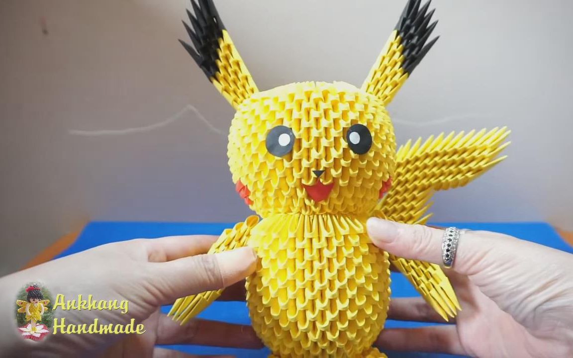 三角插工艺教程皮卡丘v2pikachu口袋精灵