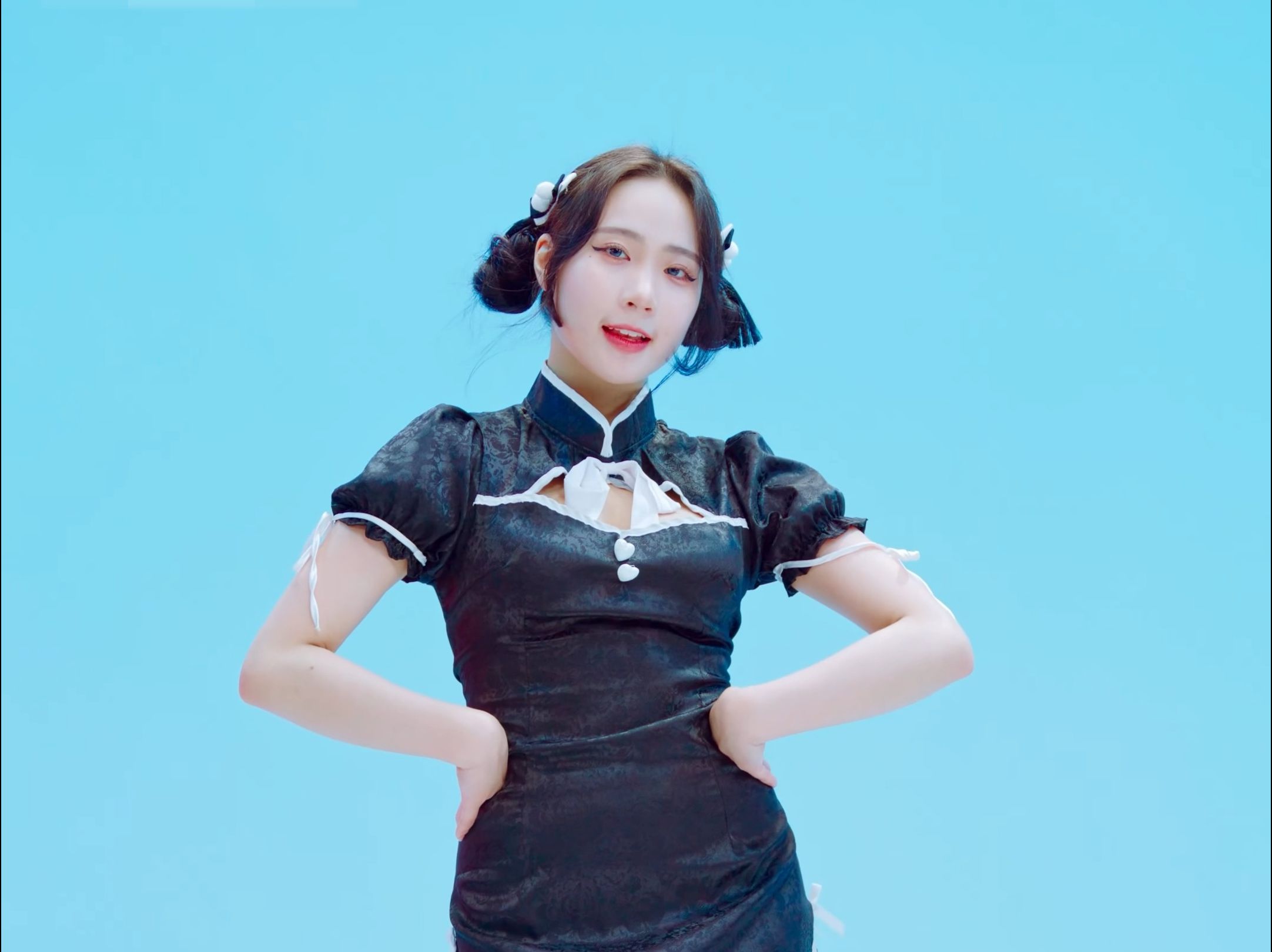 郑仁 heart attack 黑旗袍