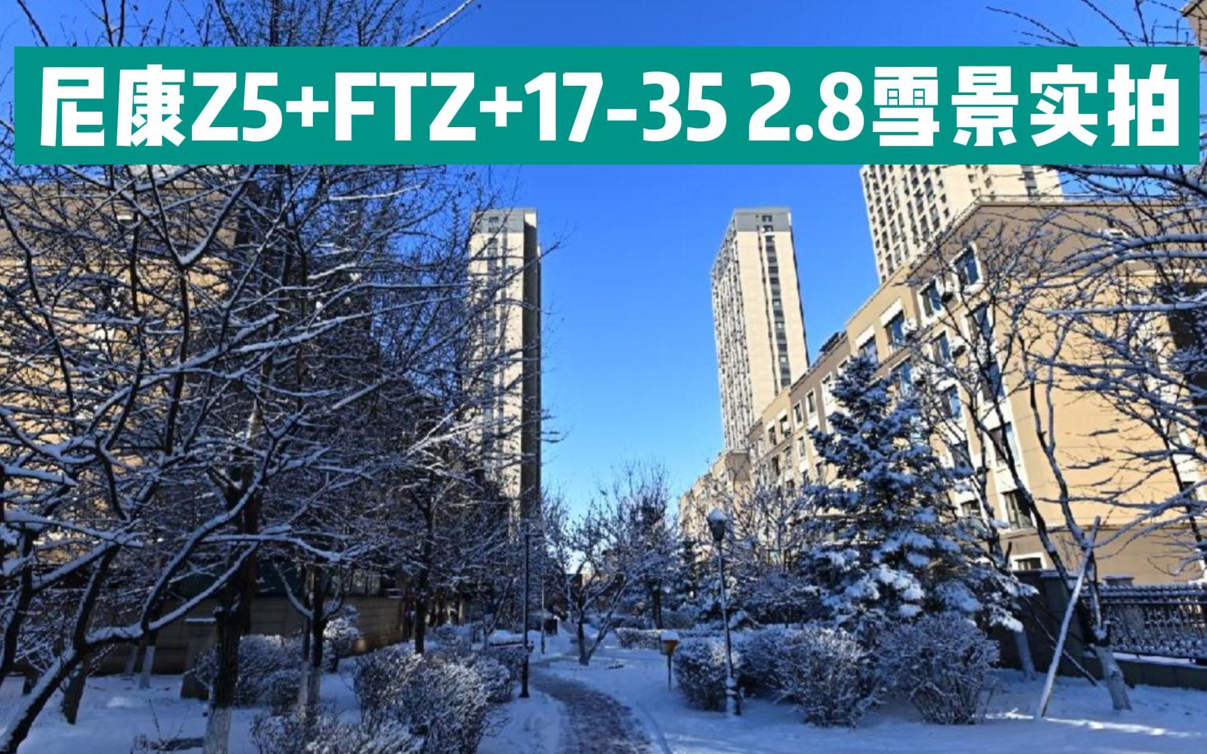 尼康Z5+FTZ+金广角17-35 2.8雪景实拍，锐利通透，质感层次感很好
