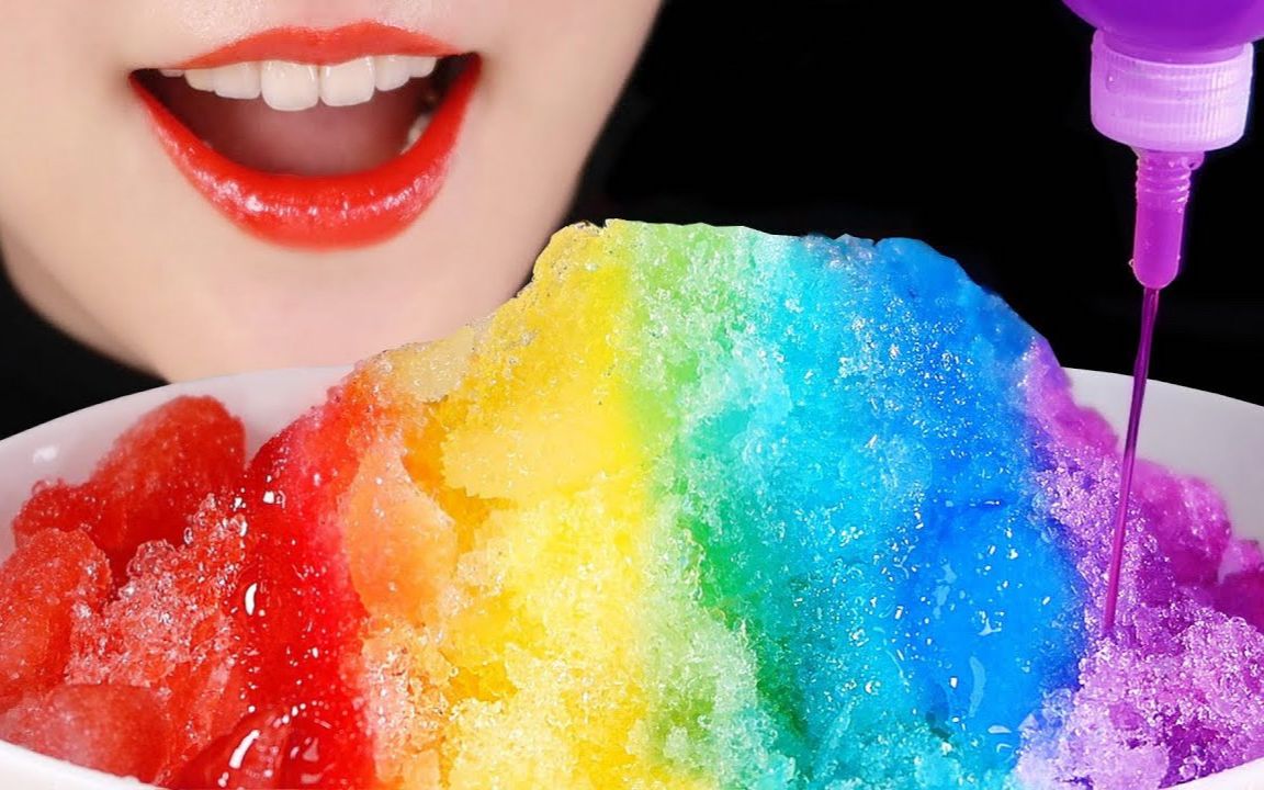☆ choa ☆（降噪版）彩虹糖浆刨冰 吃播咀嚼音