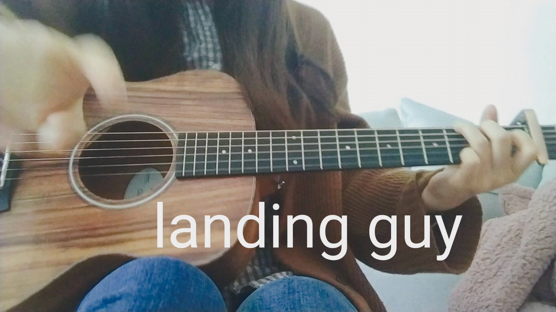 Landing Guy吉他谱_刘昊霖_C调弹唱谱_英文歌曲_吉他帮
