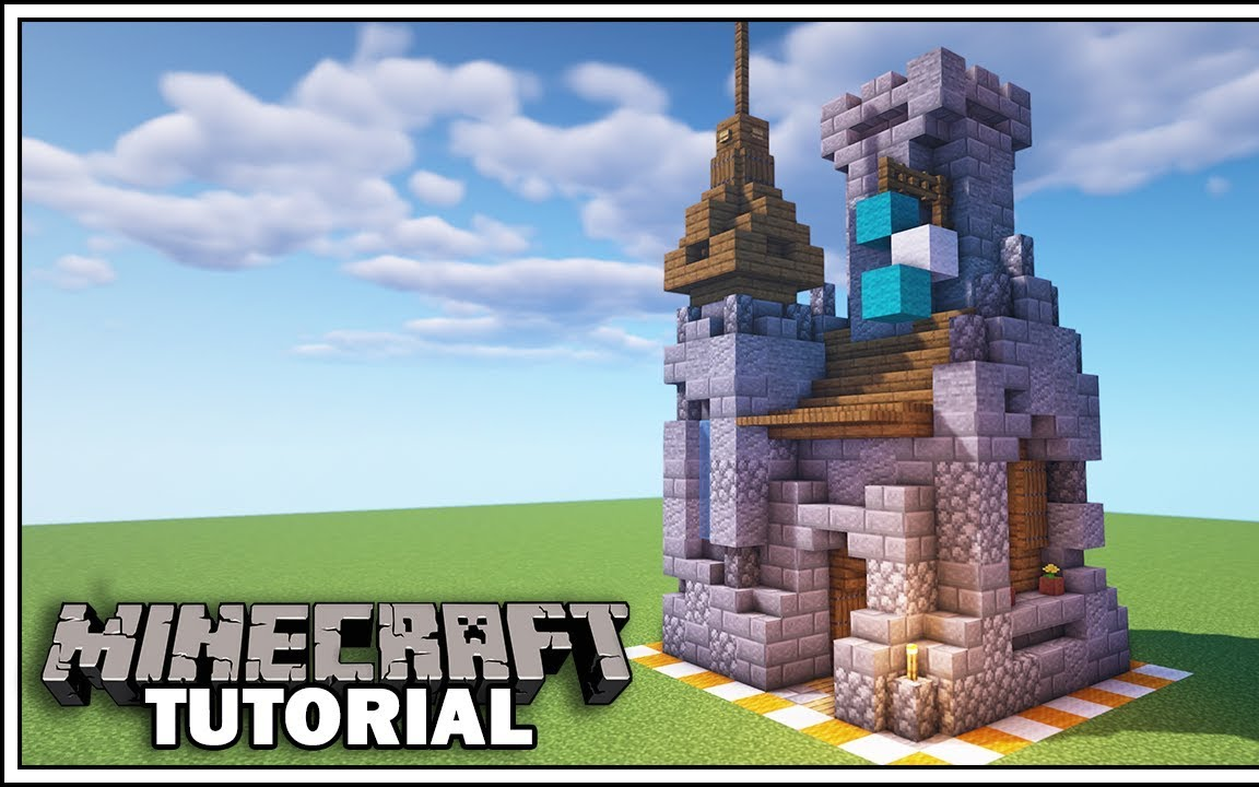 Minecraft 如何在8x8方格中造一个城堡 哔哩哔哩 つロ干杯 Bilibili